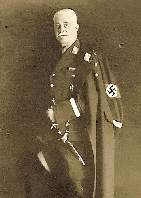 Fürst Max Egon zu Fürstenberg in SA-Uniform höheren Grades. (KI Animation - Handlung frei erfunden)  