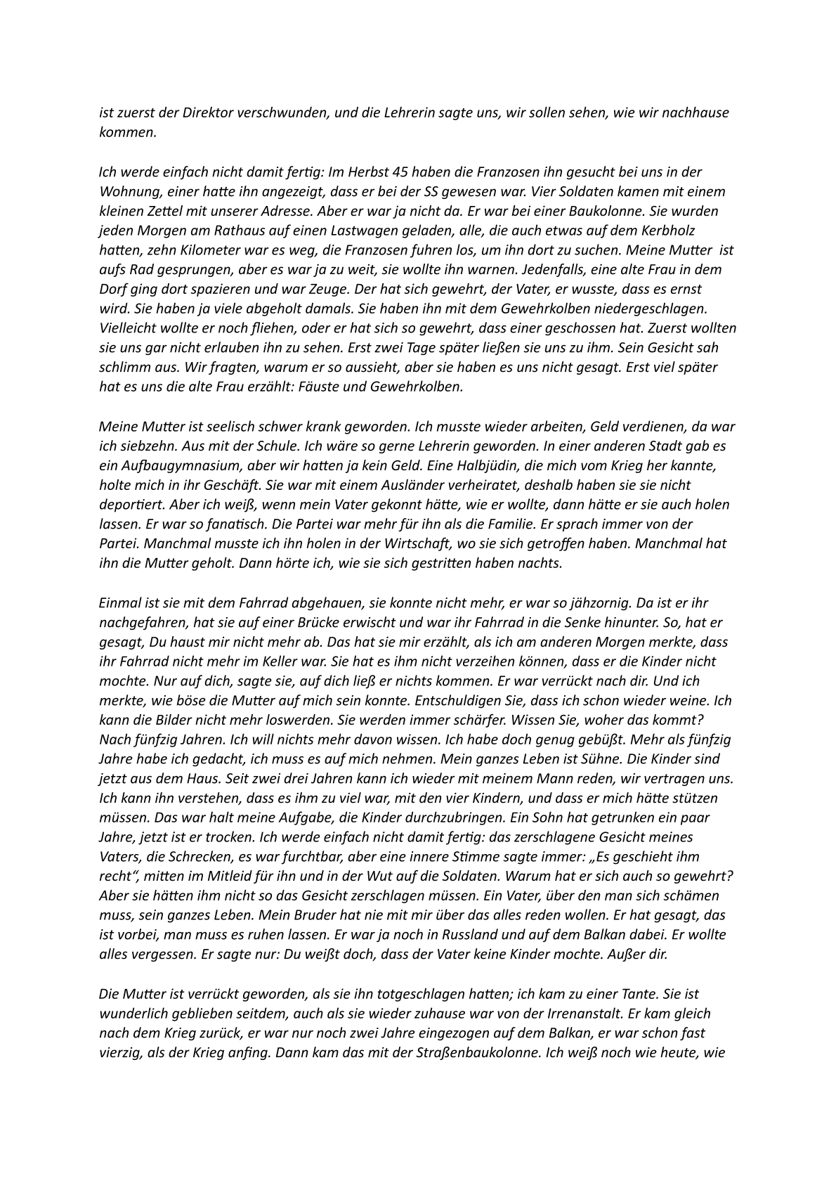 Die Arbeit der Erinnerung an NS-Zeit und Krieg - Von Dr. Tilmann Moser. – Vortrag am Volkstrauertag, 17.11.1996, in Bräunlingen (Seite 4) 